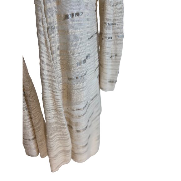 Nic+Zoe Linen Cardigan Beige Size L - Picture 8 of 13